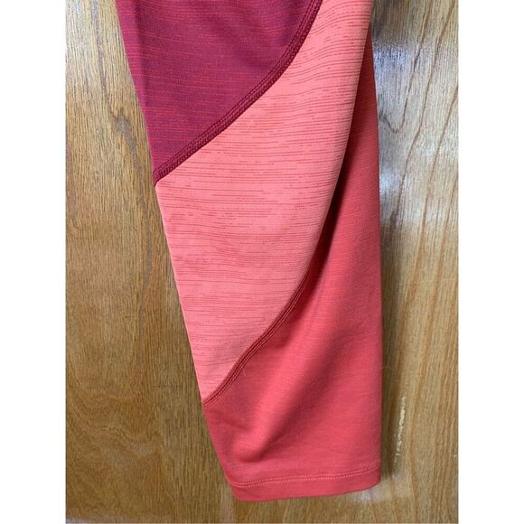 Outdoor Voices TechSweat 7/8 Zoom Leggings Orange Multi‎ Size L - Picture 9 of 12
